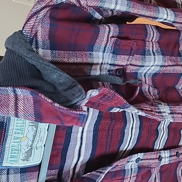 Mens Hooded Flannel - Picture 2 of 3
